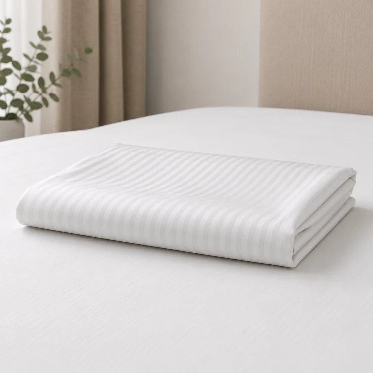 Poszewka Na Poduszkę 50x70 Adamaszek TC-250 Prążek 4 mm Biała 95°C Premium (2).png