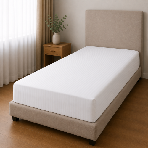 Prześcieradło 170x280 Na Materac 90-120 cm Adamaszek Prążek 4 mm Białe 95°C Premium (3).png