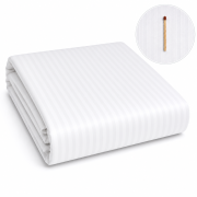 Prześcieradło 170x280 Adamaszek TC250 95°C Białe Prążek 4 mm.png