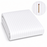 Poszwa 140x200 Adamaszek TC250 Biała 95°C Prążek 4 mm.png