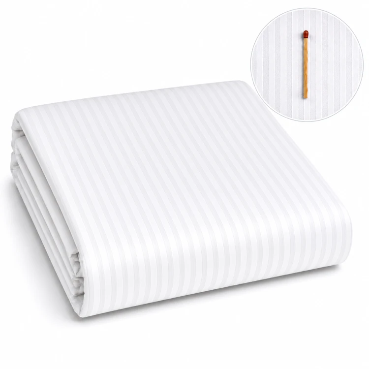 Poszwa 220x200 Adamaszek TC250 Biała 95°C Prążek 4 mm.png