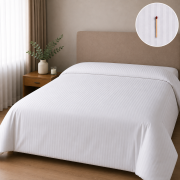 Poszwa Na Kołdrę 220x200 Adamaszek TC-250 Prążek 4 mm Biała 95°C.png