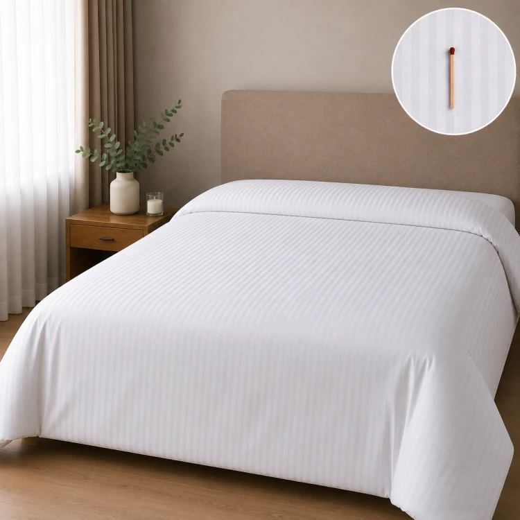 Poszwa Na Kołdrę 220x200 Adamaszek TC-250 Prążek 4 mm Biała 95°C.png