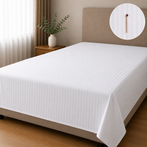 Prześcieradło 260x280 Adamaszek TC250 95°C Białe Prążek 4 mm (2).png