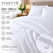 Poszwa Na Kołdrę 220x200 Adamaszek TC-250 Prążek 4 mm Biała 95°C  (4).png