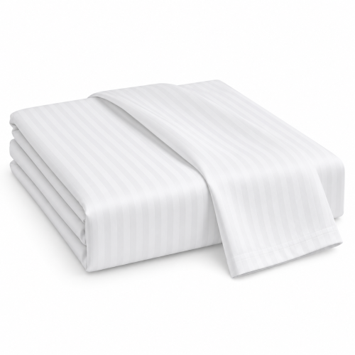 Prześcieradło 170x280 Na Materac 90-120 cm Adamaszek Prążek 4 mm Białe 95°C (3).png