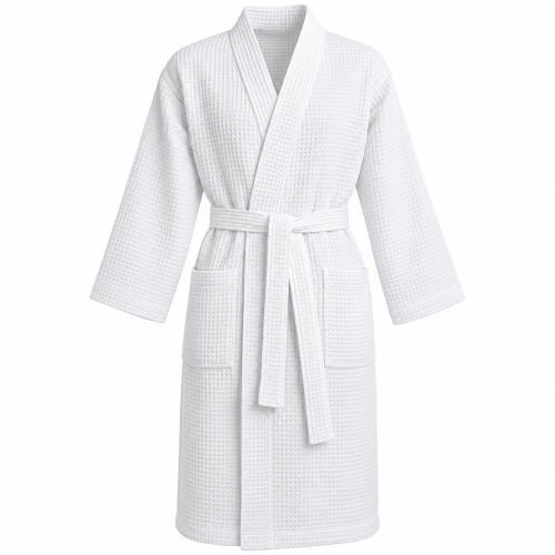 Szlafrok Waflowy Kimono Unisex 280 gm² biały (2).png