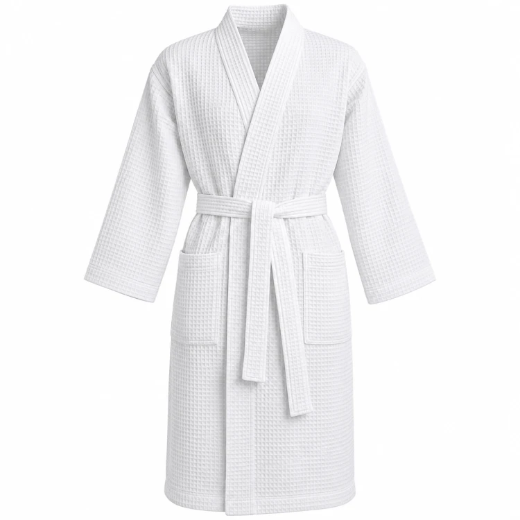 Szlafrok Waflowy Kimono Unisex 280 gm² biały (2).png
